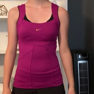 NIKE DRI-FIT TANK TOP WITH BUILT IN BRA
